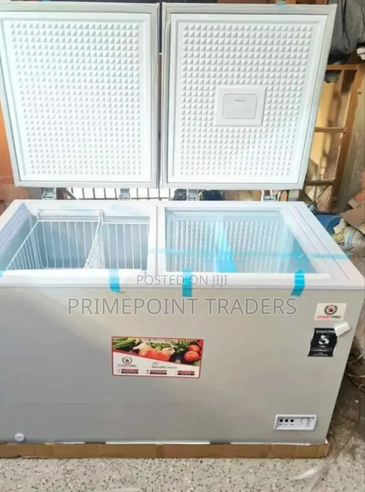Deep Chest Freezer (Smartpro) 345l Double Door- New