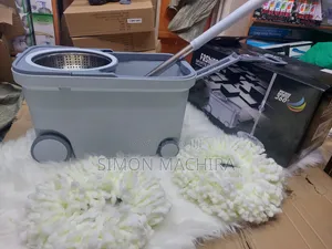 Heavy Duty Spin Mop With Wheels