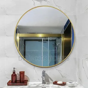 Contemporary Round Mirror_ele