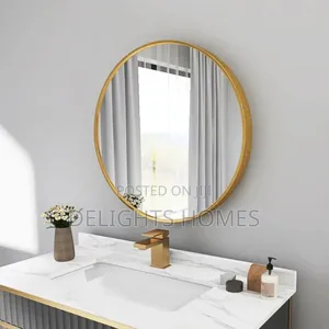 Contemporary Round Mirror_ele