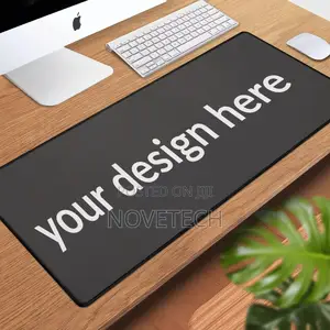 Large Black Gaming Mouse Pad, Gaming or Office Desk Mat