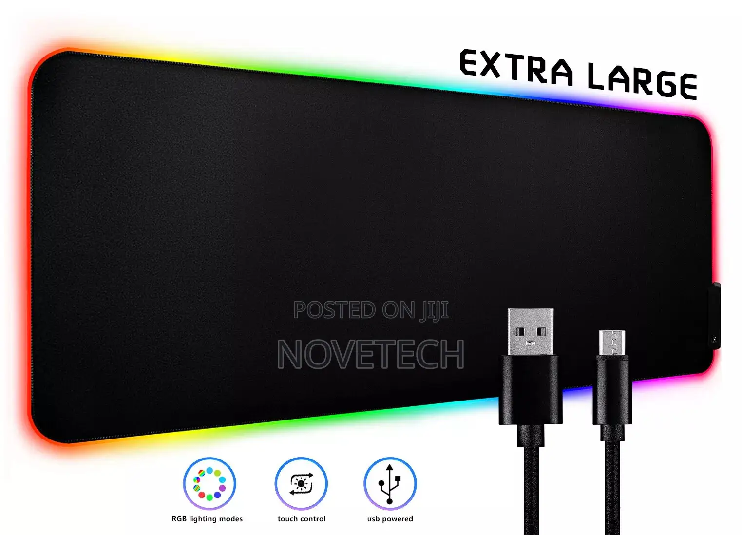 RGB Gaming Mouse Pad Large Led Mousepad 11 Lighting