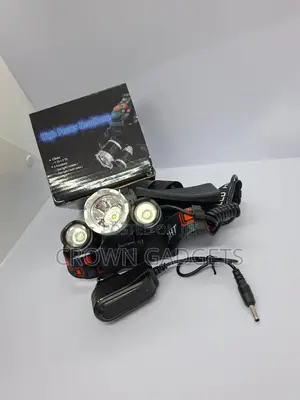 3-T6 High Power Head Torch – 4000mah Battery Powered