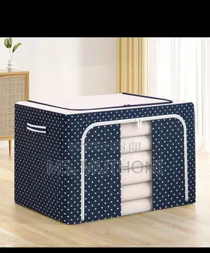Oxford Cloth Frame Storage Box With Cover Quilt Folding Bag.