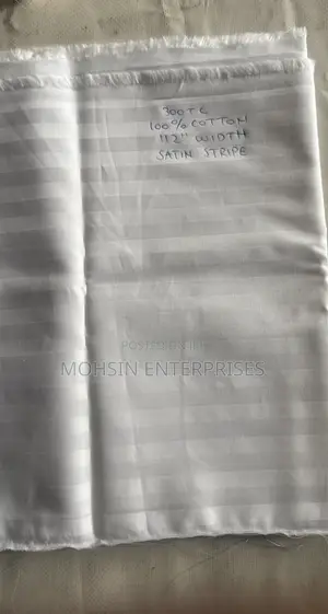 Satin Stripe 100%Cotton Guarantee Sell Per Meter 5star Hotel
