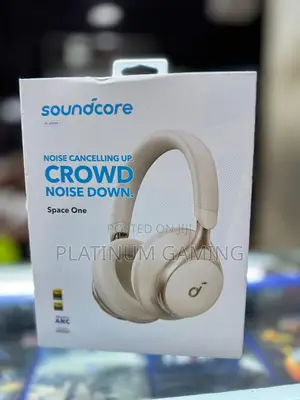 Gold Anker Space One Headphones