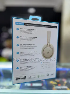 Gold Anker Space One Headphones