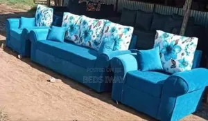 Blue Colour Sofaset