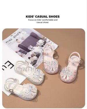 Pink White Girls Shoes