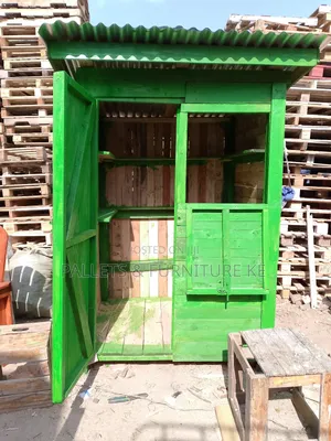 Pallets Kiosk With Some Shelves