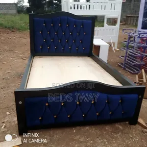 4x6 Dark Blue Bed