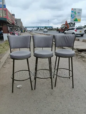 High Stools, Light Grey 