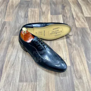 Black Pure Leather Shoes(John Foster)