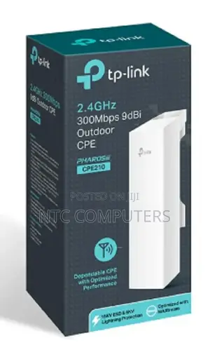 Tp-Link 2.4ghz 300mbps 9dbi Outdoor Cpe - 300 Mbit/S - 300