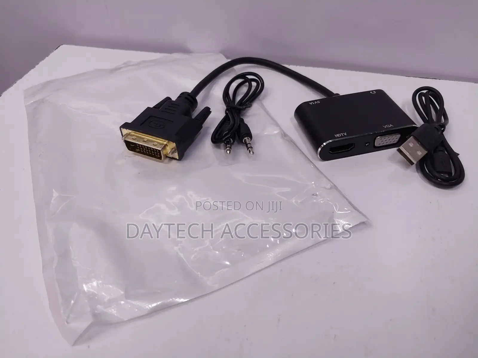2 In1 Dvi to Hdmi Vga Splitter Converter Cable