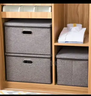Collapsible/ Stackable Storage Box With Lid*