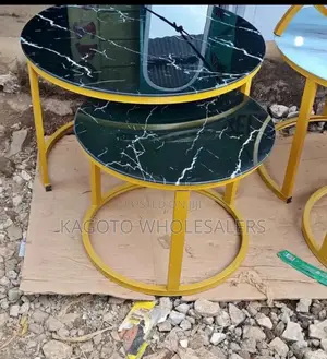 Black Marble Table (Glass Effect) M-B