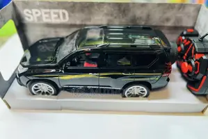 Black Remote Controlled Rechargeable Prado Toy Car