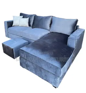 Classy Dark Grey L Sofa
