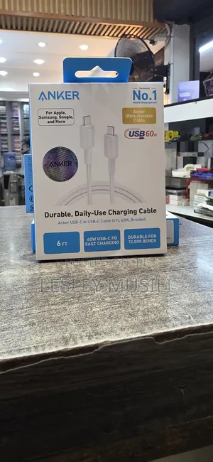 Anker Usb -C to Usb-C Cable(6tf,60w,Braided)