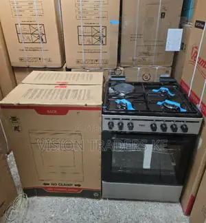 Von Hotpoint 60*60cm 3gases +1hotplate Standing Cooker,Oven