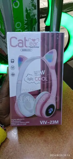 Kids Wireless Headphones Pink New
