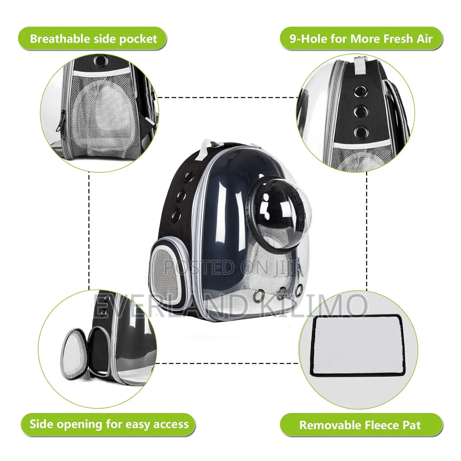 Breathable Capsule Backpack for Pets