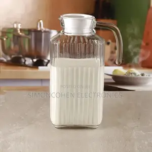 1.7l Ribbed Glass Jug