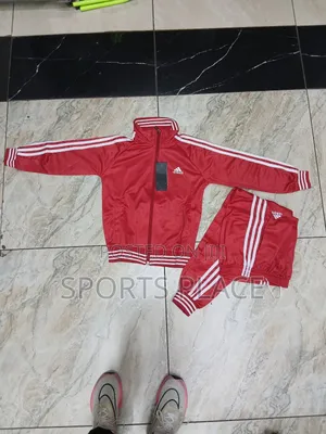 Kids Adidas Tracksuits Red Colour