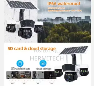 V380 Pro 4g Three Lens 6mp Ip PTZ Solar CCTV