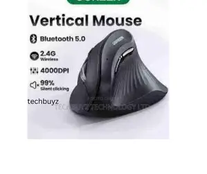 Ugreen Multi-Mode Vertical Mouse - Black - Mu008