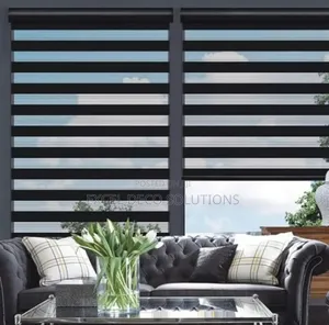 Sleek White Zebra Window Blind
