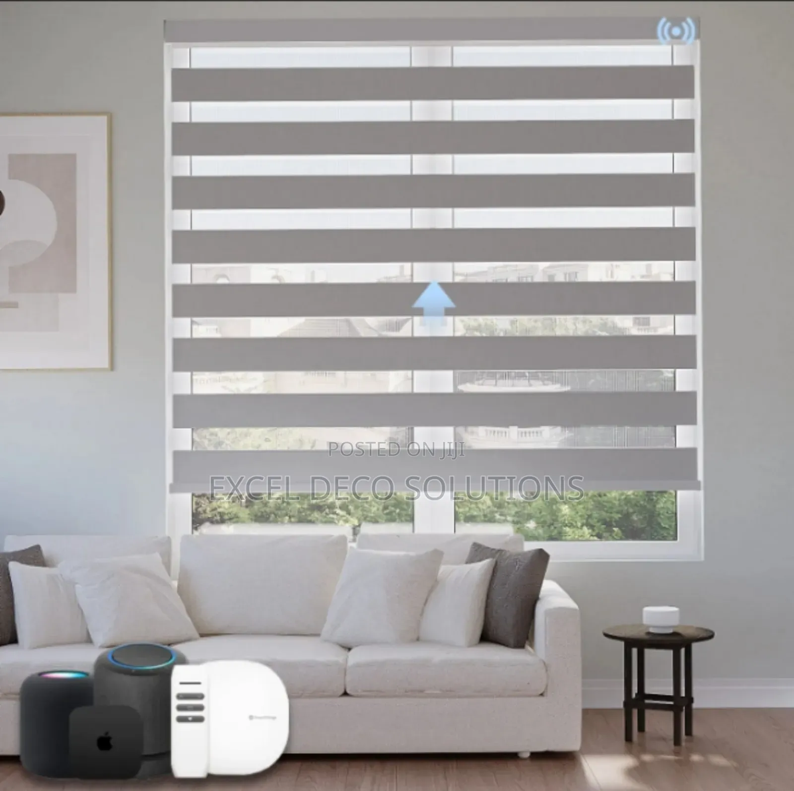 Urban Slate Zebra Blind