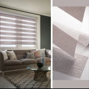 Modern Grey Day Night Zebra Blinds
