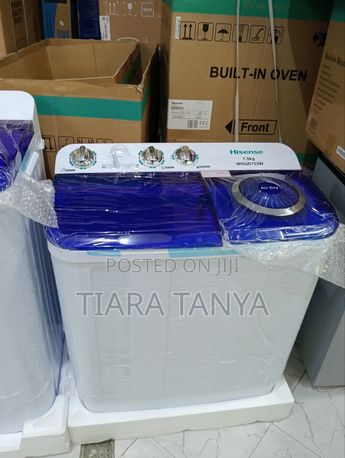 Hisense 7.5 Kgtwin Tun Top Load Washing Machine