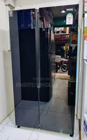 *Von Fridge Side by Side No Frost 429l( Black) *