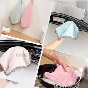 Cleaning Cloth, Coral Fleece Microfiber Dishcloth,