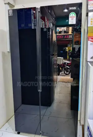 Black Von Side by Side Refrigerator 430 L