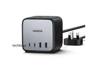 Ugreen Diginest Cube Power Strip 3ac Outlet+65w 2a2c Uk 1.8m