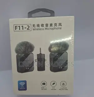 F11-2 Wireless Mic – Compatible With Android, iPhone, Aux