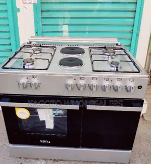 90 Cm by 60 Cm Size 4 +2 Gas Cooker With Glass Lid( Von)