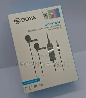 By-M1dm Lavalier Microphone – Dual Setup for Interviews