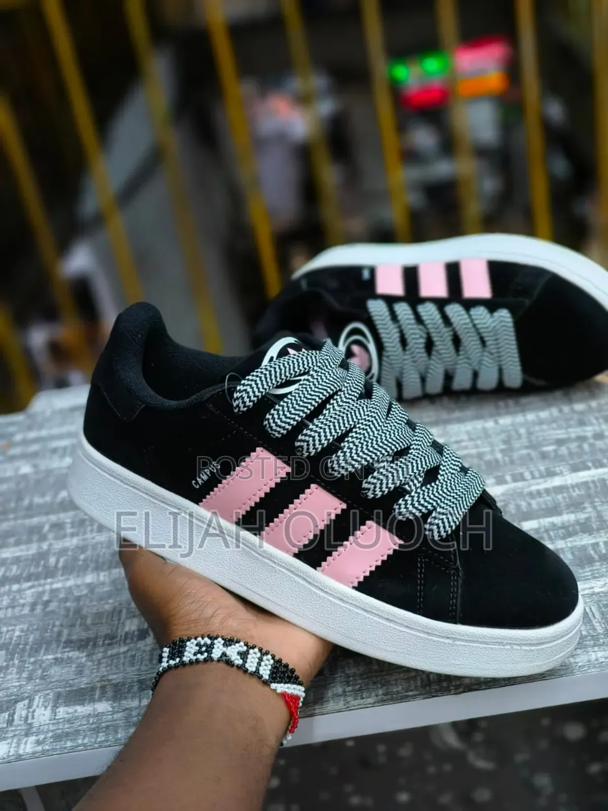 Adidas Campus 
Black Pink