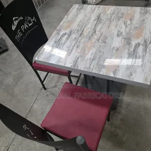 Restaurant Dining Set of 4 Logo Chairs and a Table.