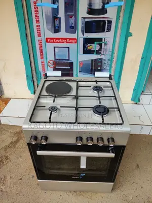 Simfer Standing Cooker 60x60cm 3gas + 1electric – Inox Grey