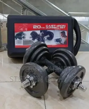 20kg Dumbell Set Chrome