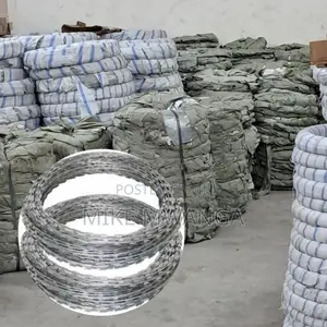 Silver Razor Wire