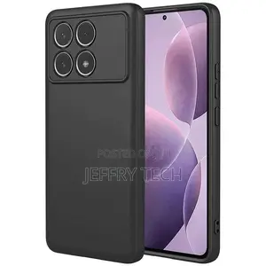 Silicone Case for Xiaomi Poco X6 Pro With Microfiber L Black