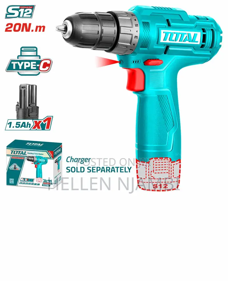 S12 Total Lithium-Ion Cordless Drill