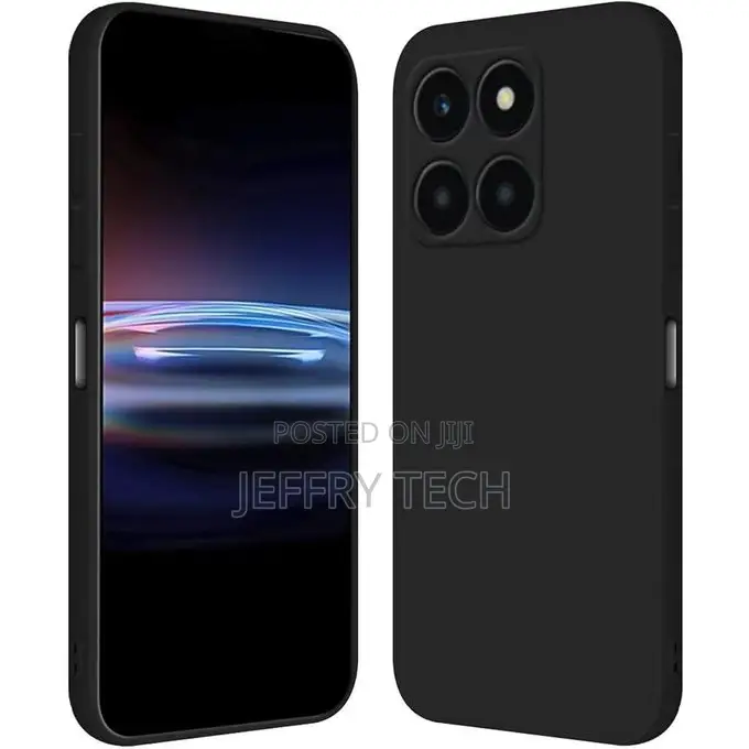 Liquid Silicone Case for Honor X6a - Black